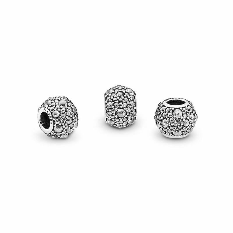 Pandora Shimmering Droplets Charm - Sterling Silver/Cubic Zirconia - Canada | HY7076JC